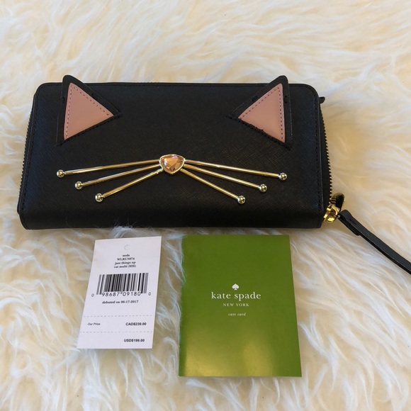 kate spade Handbags - Kate Spade Neda Jazz Things Up Cat Wallet NWT